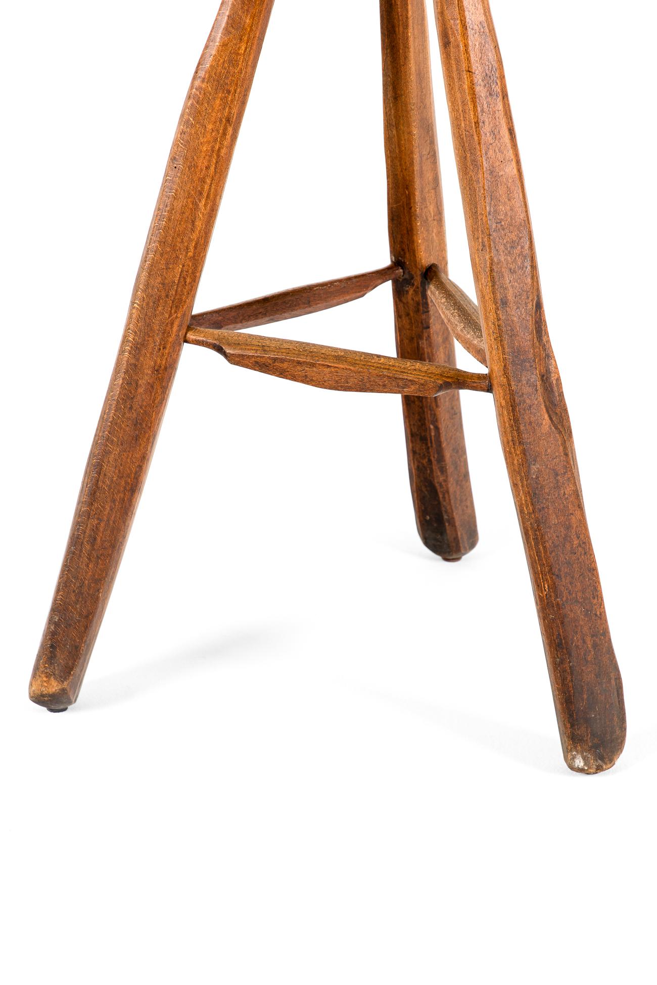 Pair of  of Jean Touret Brutalist Bar Stools For Sale 5
