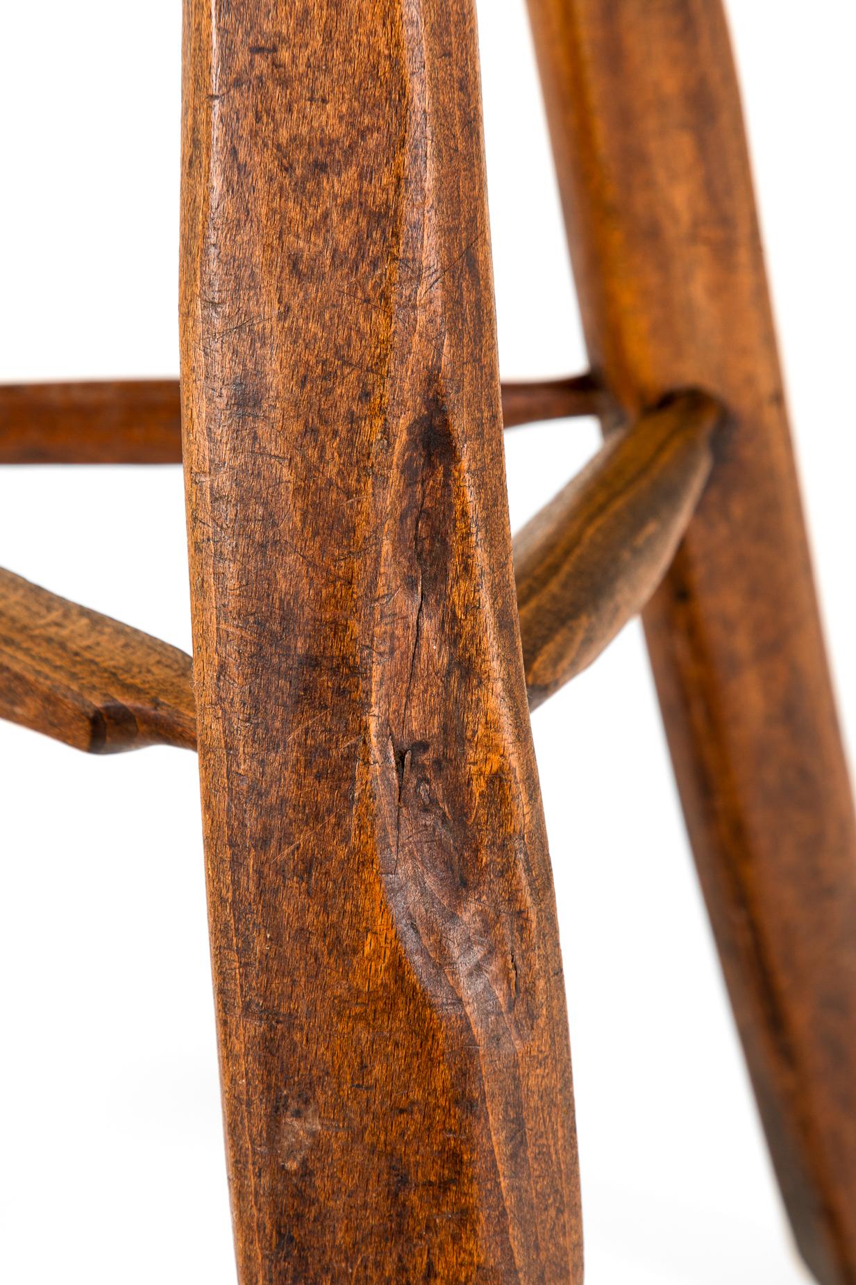 Pair of  of Jean Touret Brutalist Bar Stools For Sale 6
