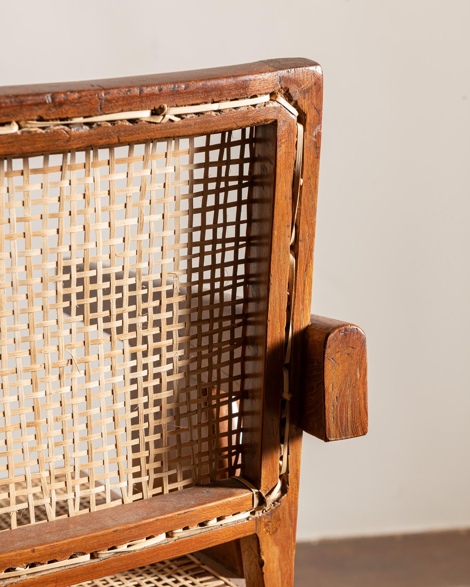 Pair of Office Armchairs by Pierre Jeanneret, 1950s 4