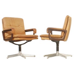 Pareja de sillas de oficina de André Vandenbeuck para Arflex, Italia, años 60