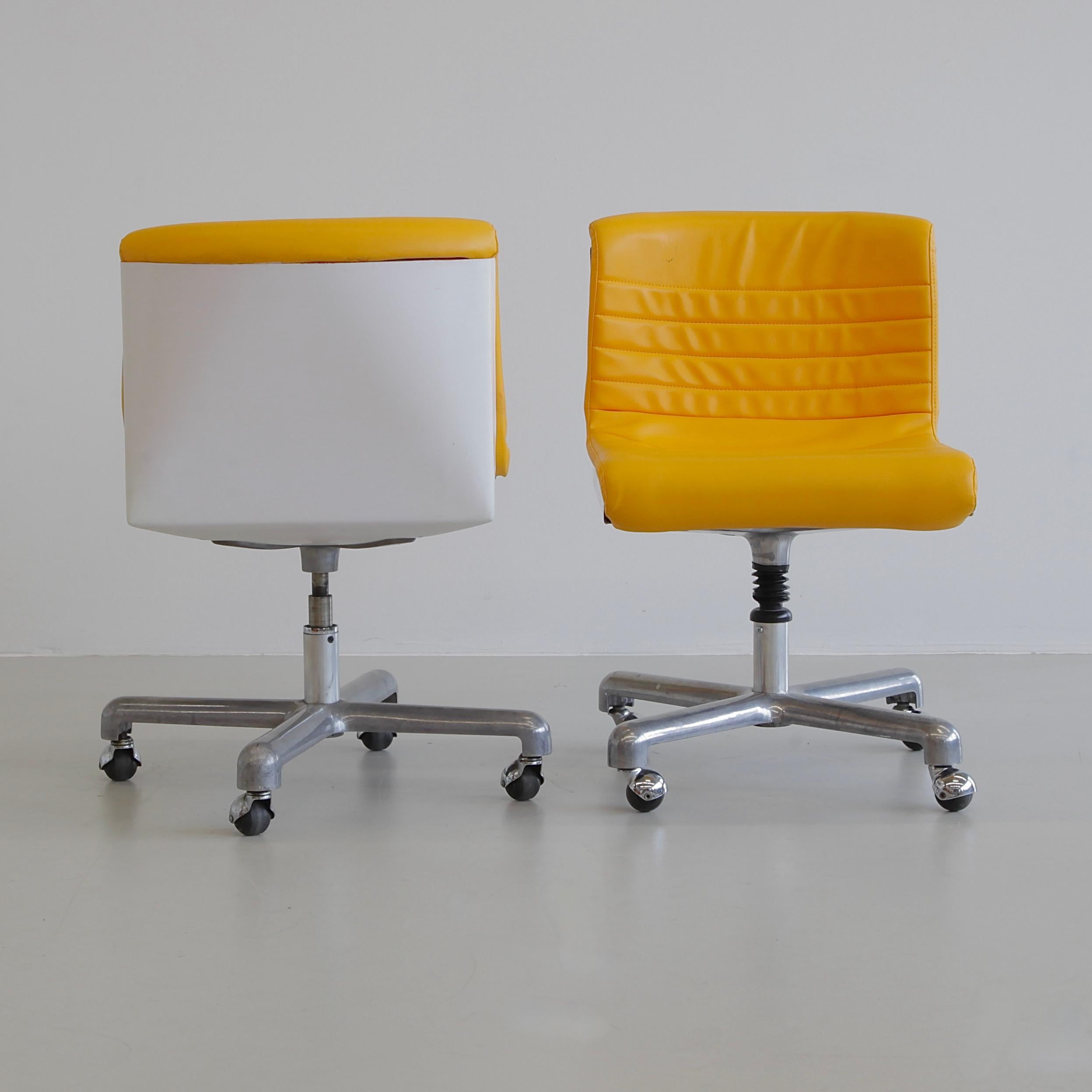 Modern Pair of Office Chairs by Ettore Sottsass & Hans Von Klier, 1969