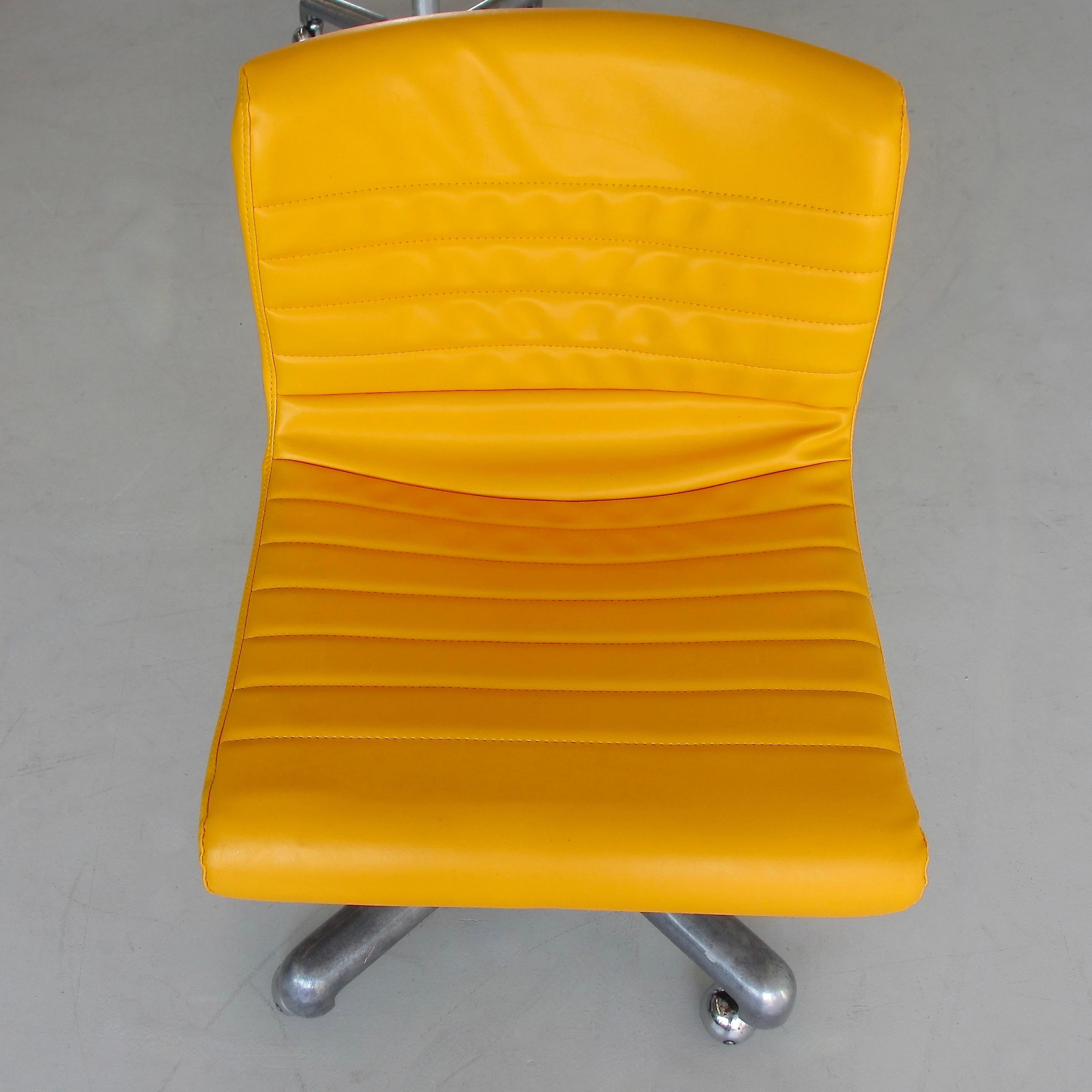 Italian Pair of Office Chairs by Ettore Sottsass & Hans Von Klier, 1969 For Sale