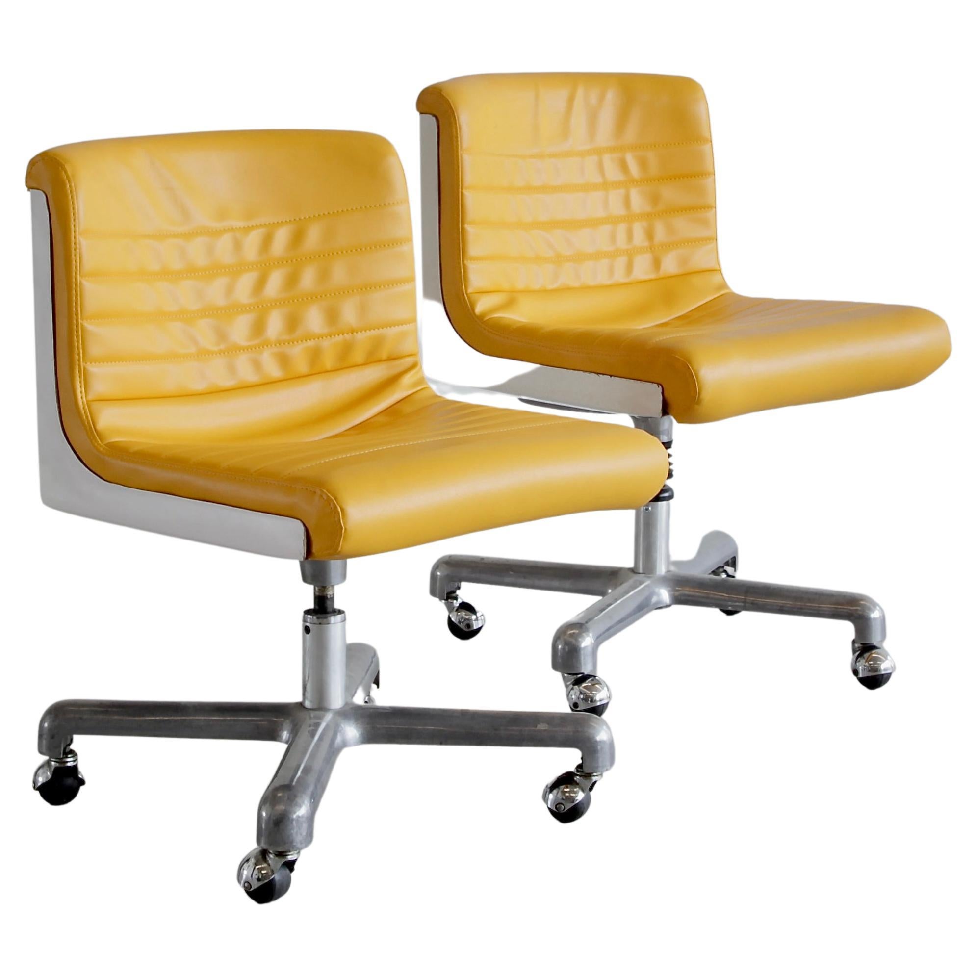 Pair of Office Chairs by Ettore Sottsass & Hans Von Klier, 1969 For Sale