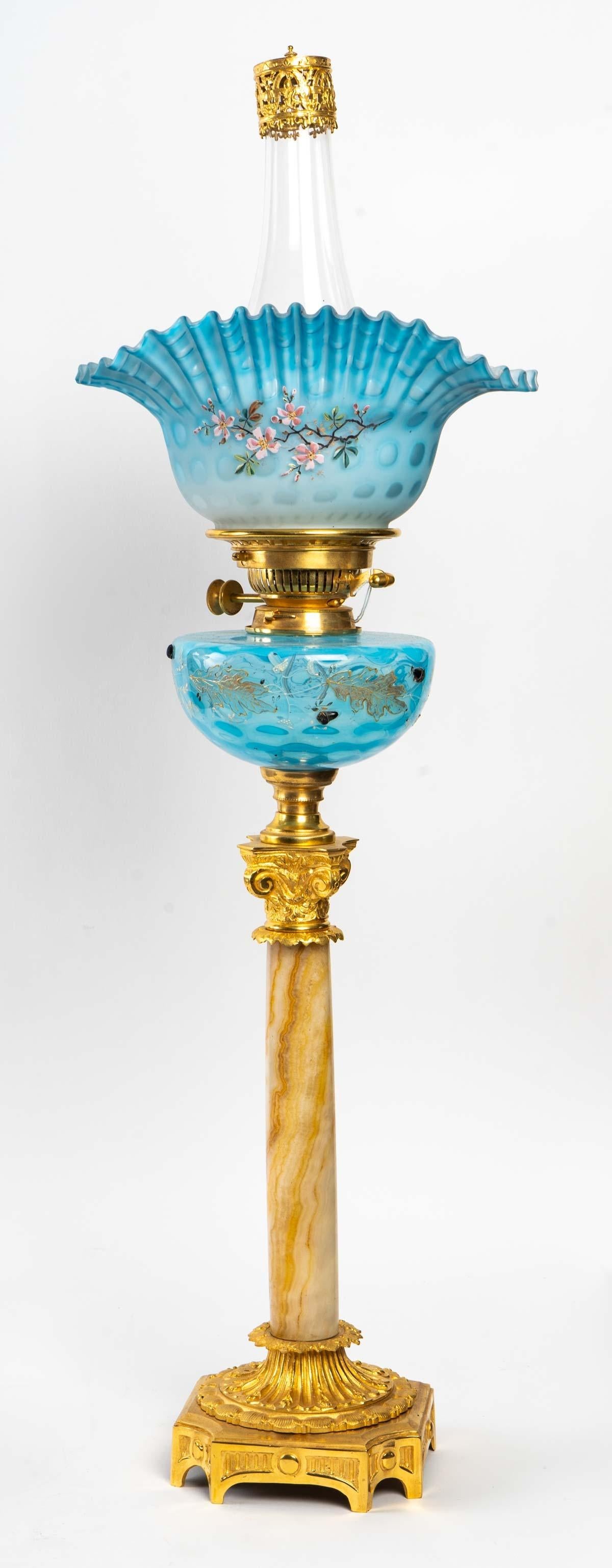 Pair of Oil Lamps In Good Condition In Saint-Ouen, FR