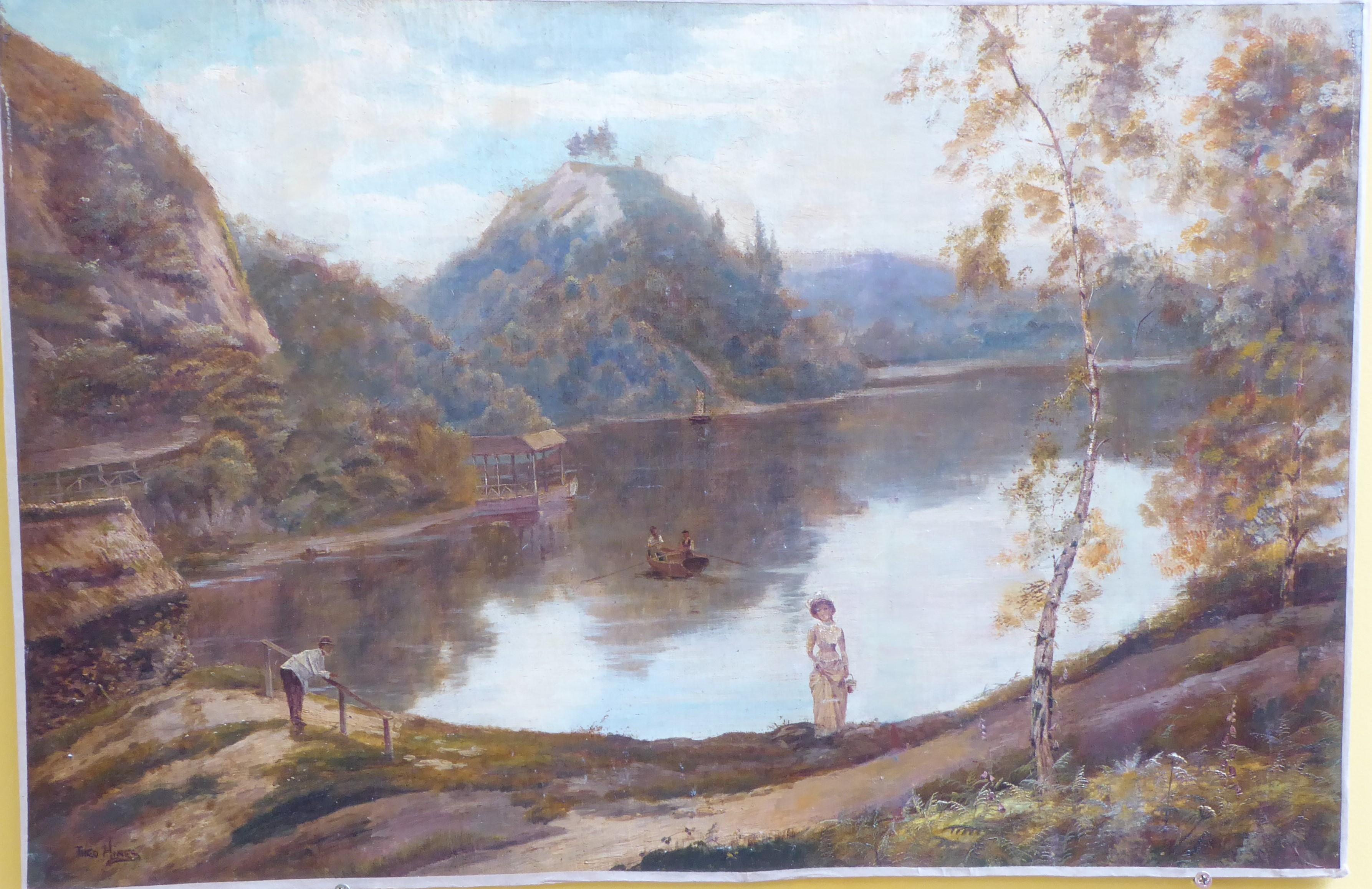 Pair of Oil Paintings by Theo Hines on Loch Katrine, Scotland.
