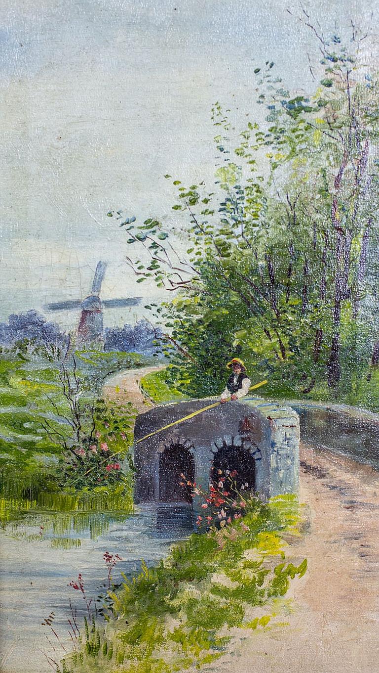 Pair of Oil Paintings, circa Before 1939 For Sale at 1stdibs