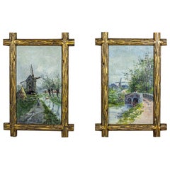 Pair of Oil Paintings, circa Before 1939