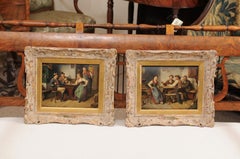 Pair of Oil Paintings of Tavern Scenes, Signed & Dated “C. Ostersetzer, 1903"