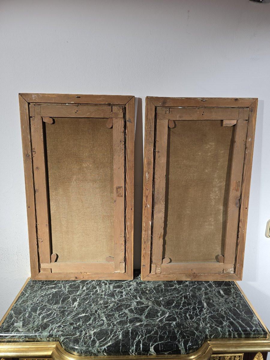 Baroque Paire de peintures à l'huile sur toile - Suiveur de Zurbarán - 17e siècle en vente