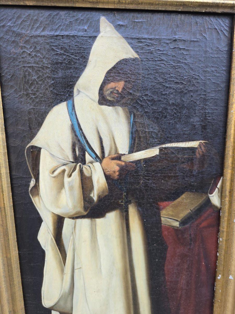 Paire de peintures à l'huile sur toile - Suiveur de Zurbarán - 17e siècle Bon état - En vente à Madrid, ES