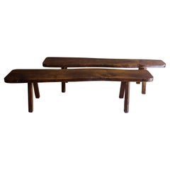 Pair of Olavi Hänninen Wooden Benches, Finland, 1950