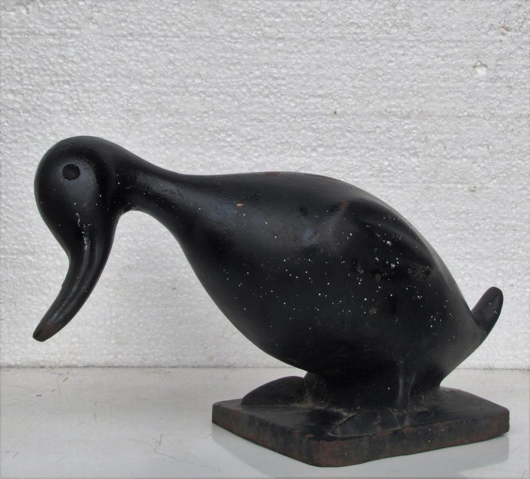 Pair of Old Cast Iron Ducks at 1stDibs
