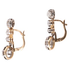 Pair Of 2.10ct Old-Cut Diamond Earrings Circa 1900's