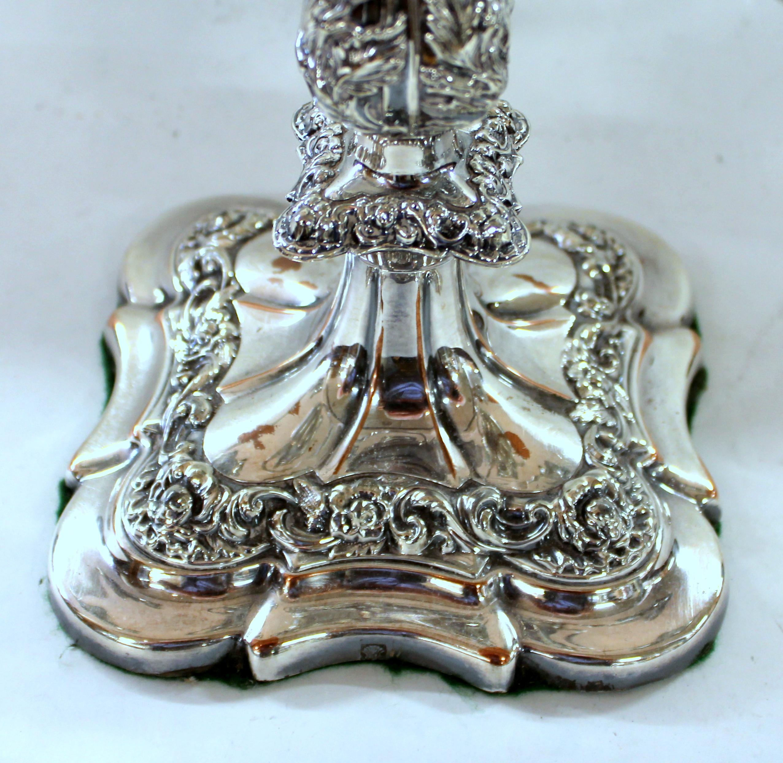 silver plate candelabra