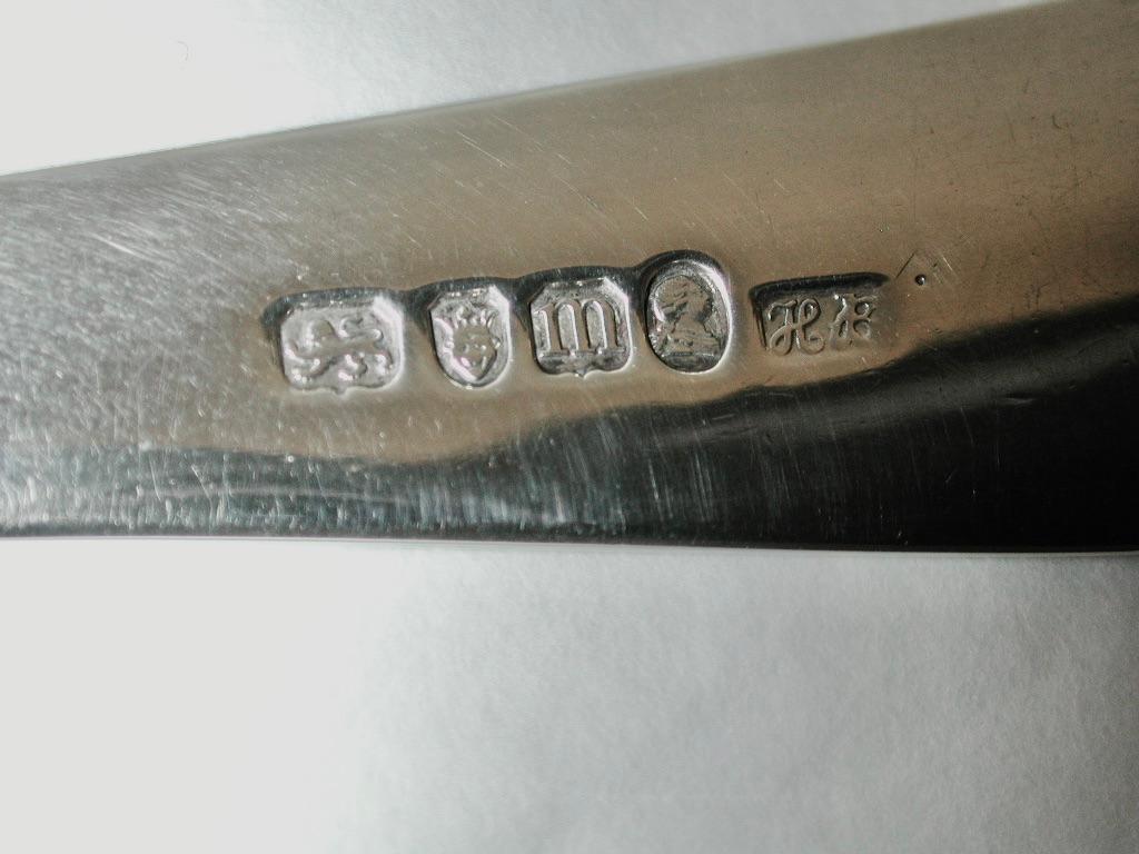 George III Pair Of Old English Hester Bateman Silver Basting Spoons Dated 1787 London Assay