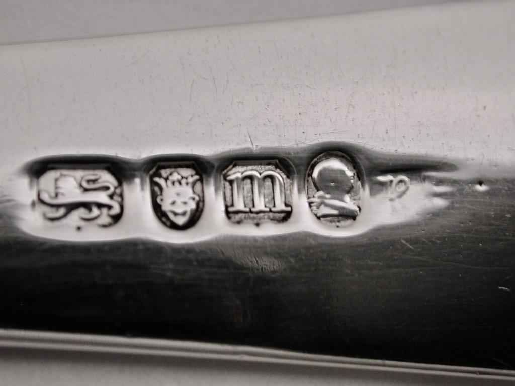 Late 18th Century Pair Of Old English Hester Bateman Silver Basting Spoons Dated 1787 London Assay