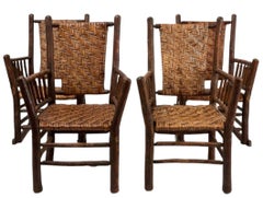 Pair of Old Hickory Arm Chairs