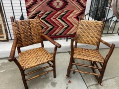 1930s Old Hickory Chair and Rocker Set
