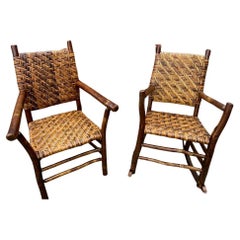 1930s Old Hickory Chair and Rocker Set
