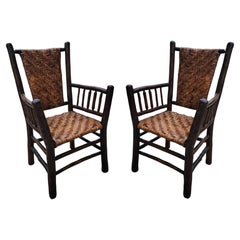 Pair of Old Hickory Arm Chairs