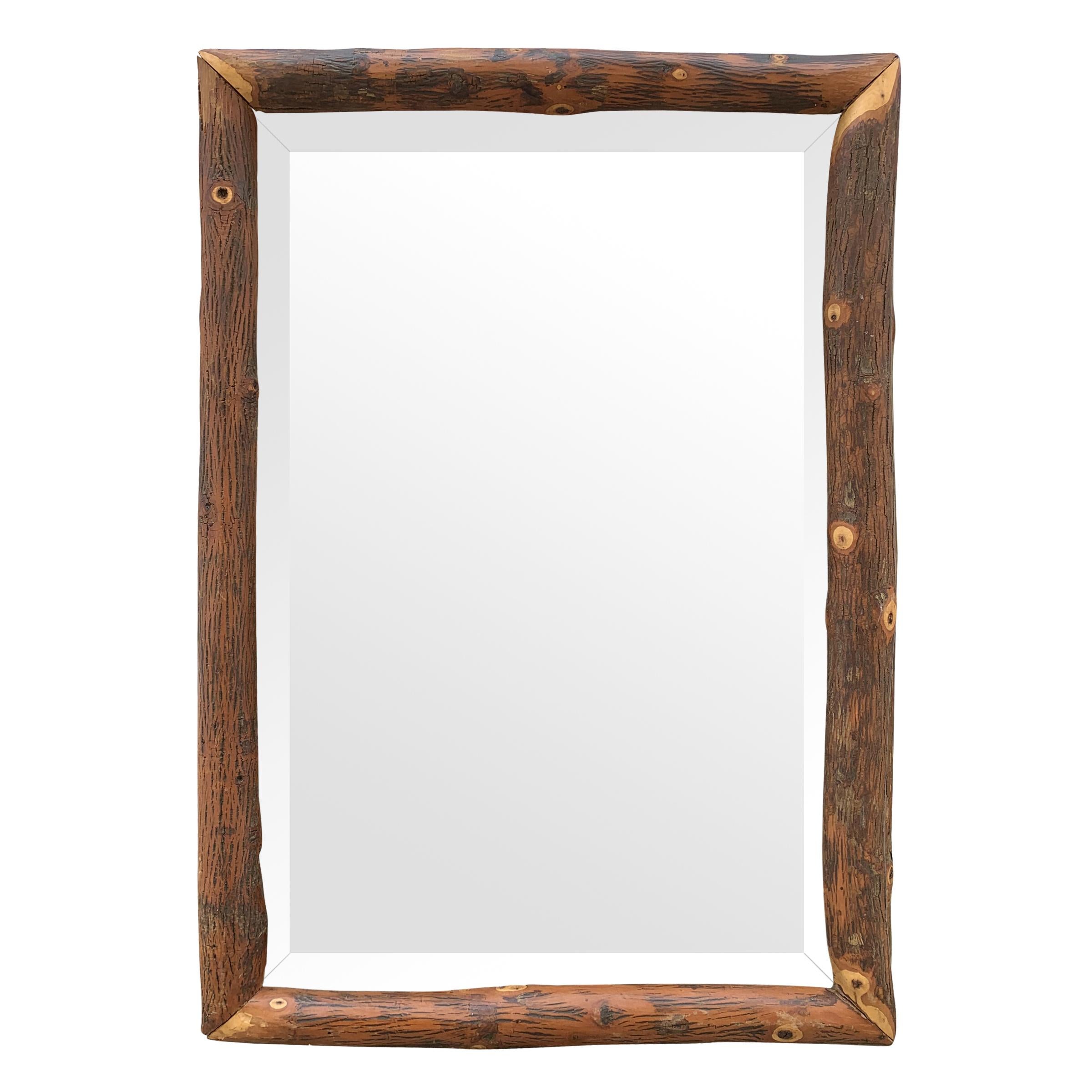 Adirondack Pair of Old Hickory Framed Mirrors