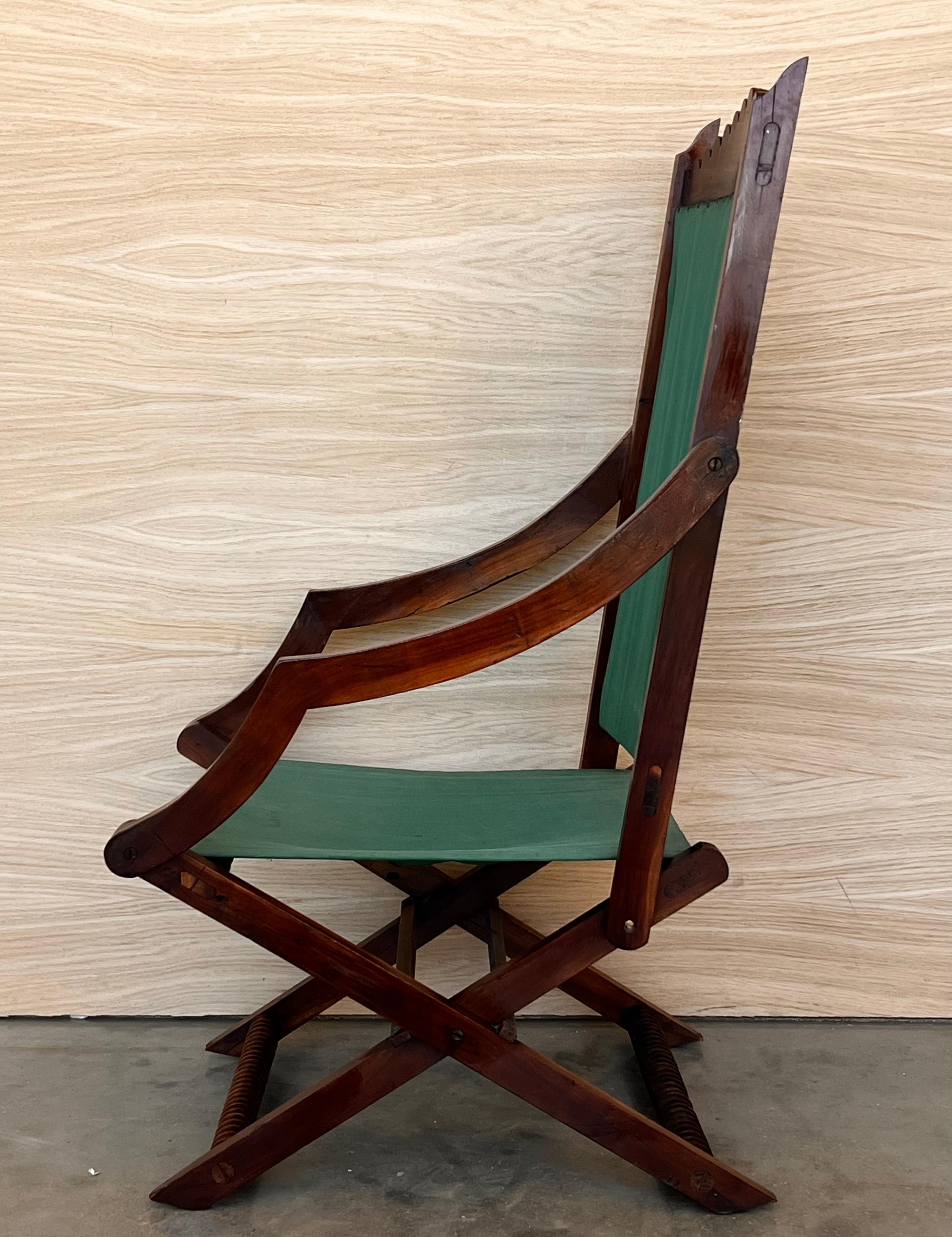 20ième siècle Paire de fauteuils bas en bois de style Old Hickory en vente