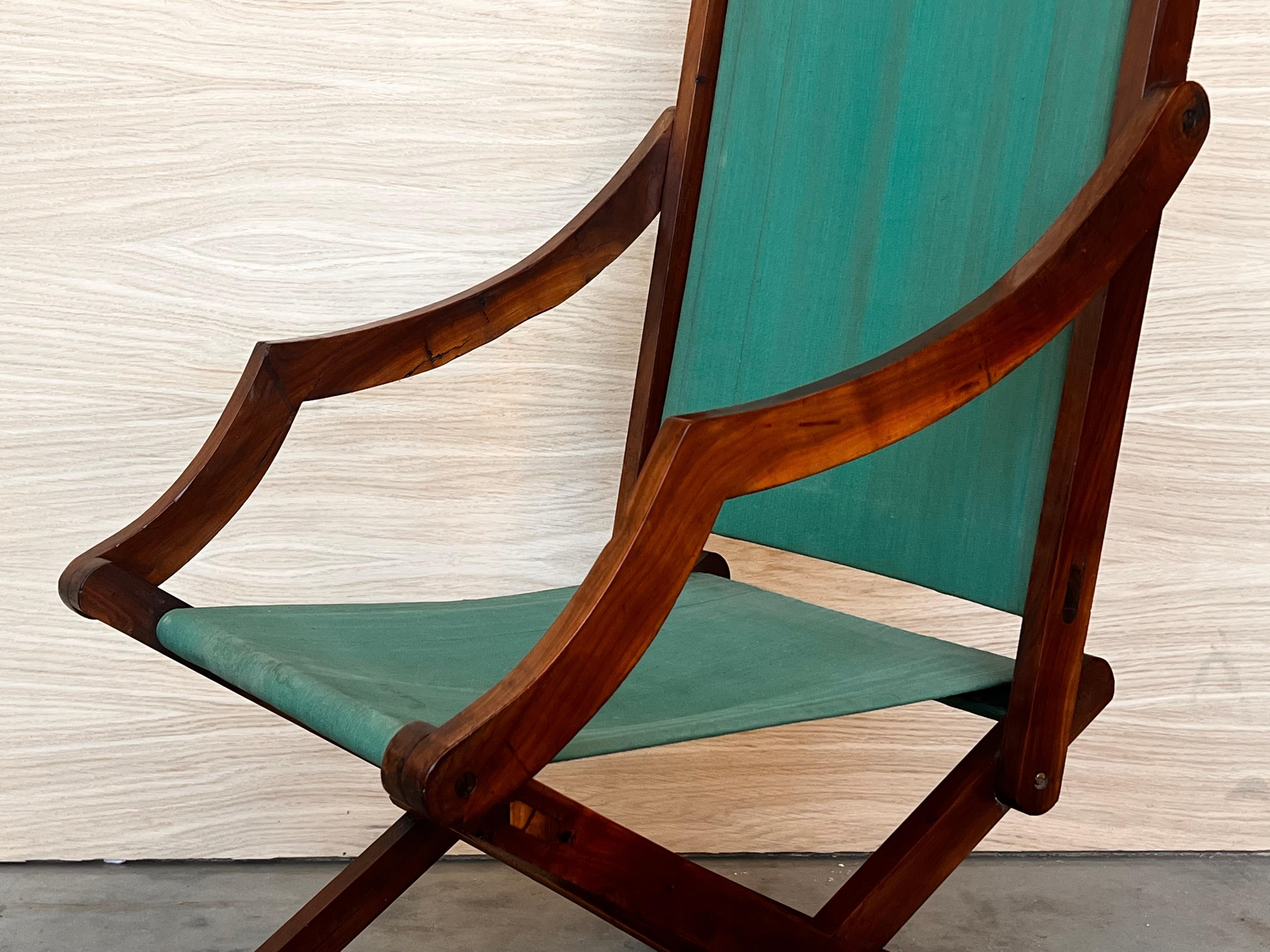Tissu Paire de fauteuils bas en bois de style Old Hickory en vente