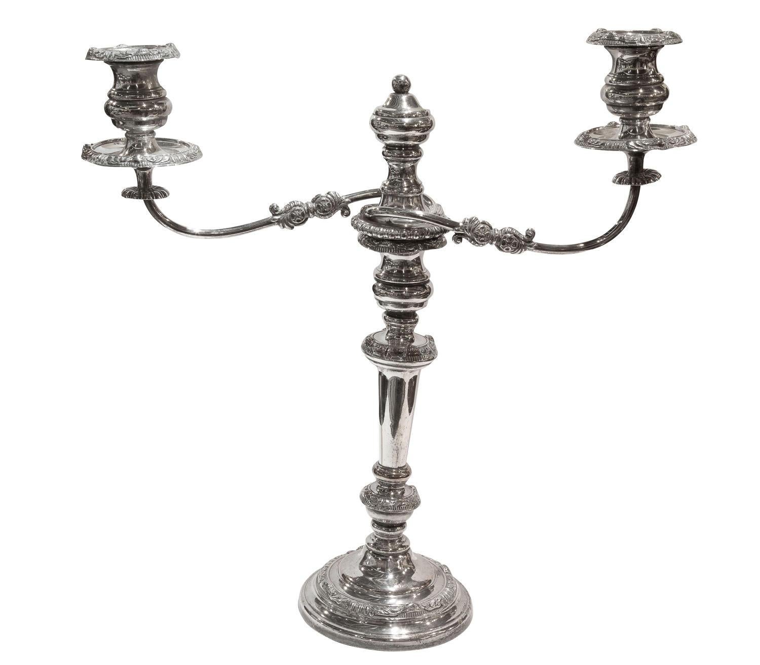 Pair of old sheffield plate candelabrum

circa 1840.