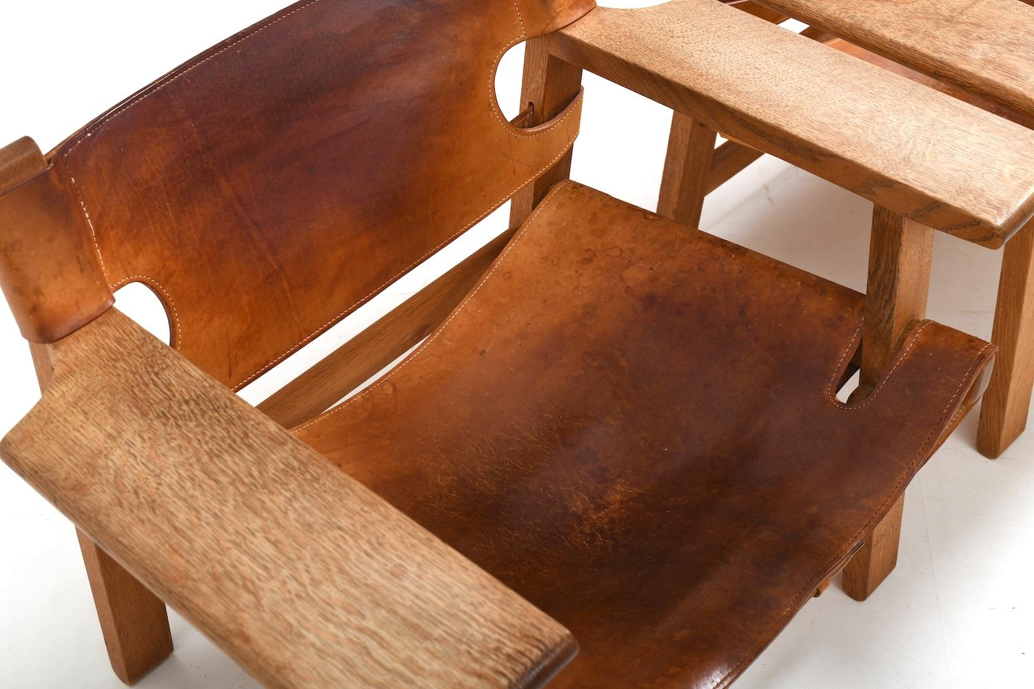 Paire de chaises espagnoles anciennes par Børge Mogensen début des années 1960 en vente 5