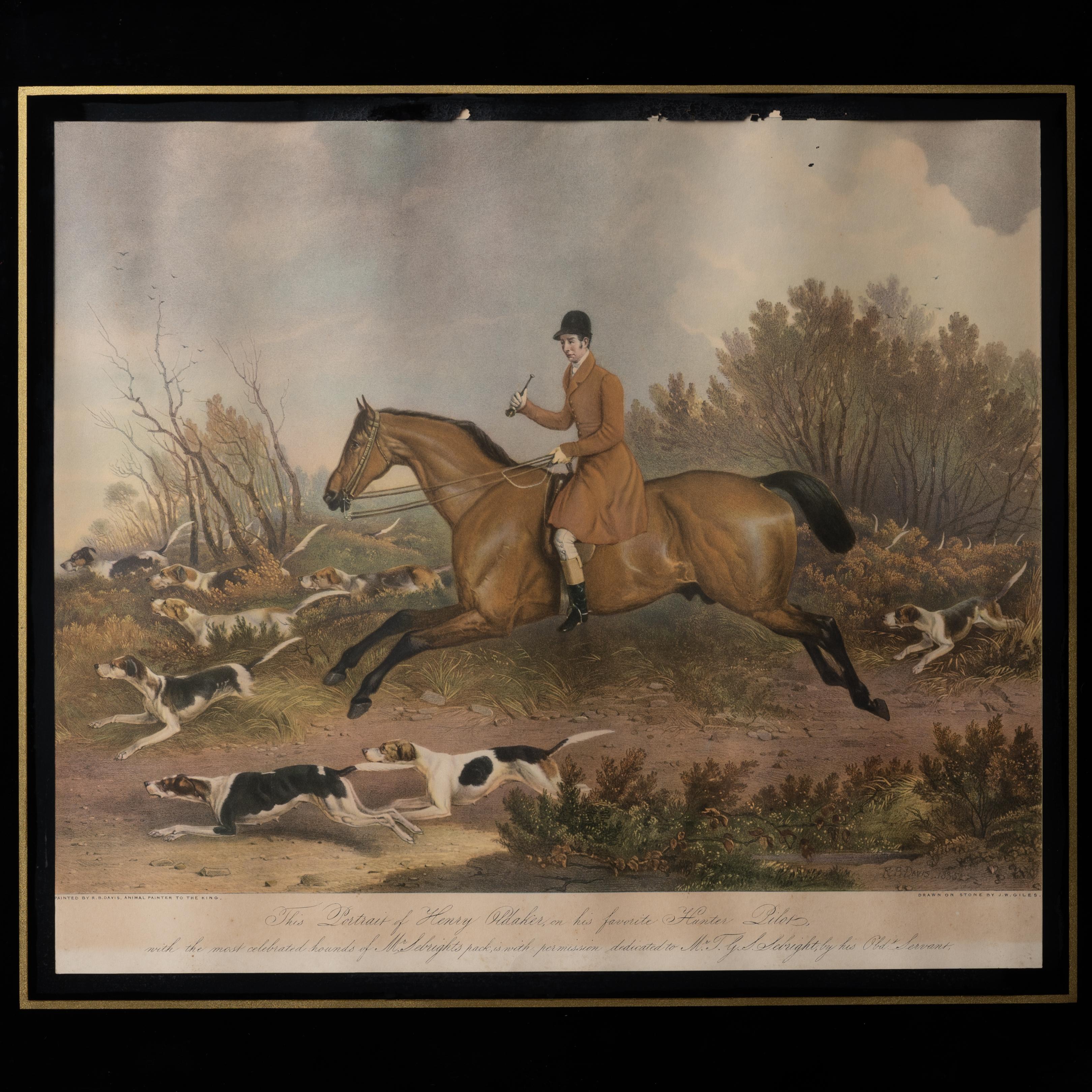 Paar Oldaker Hunt Drucke (Papier) im Angebot