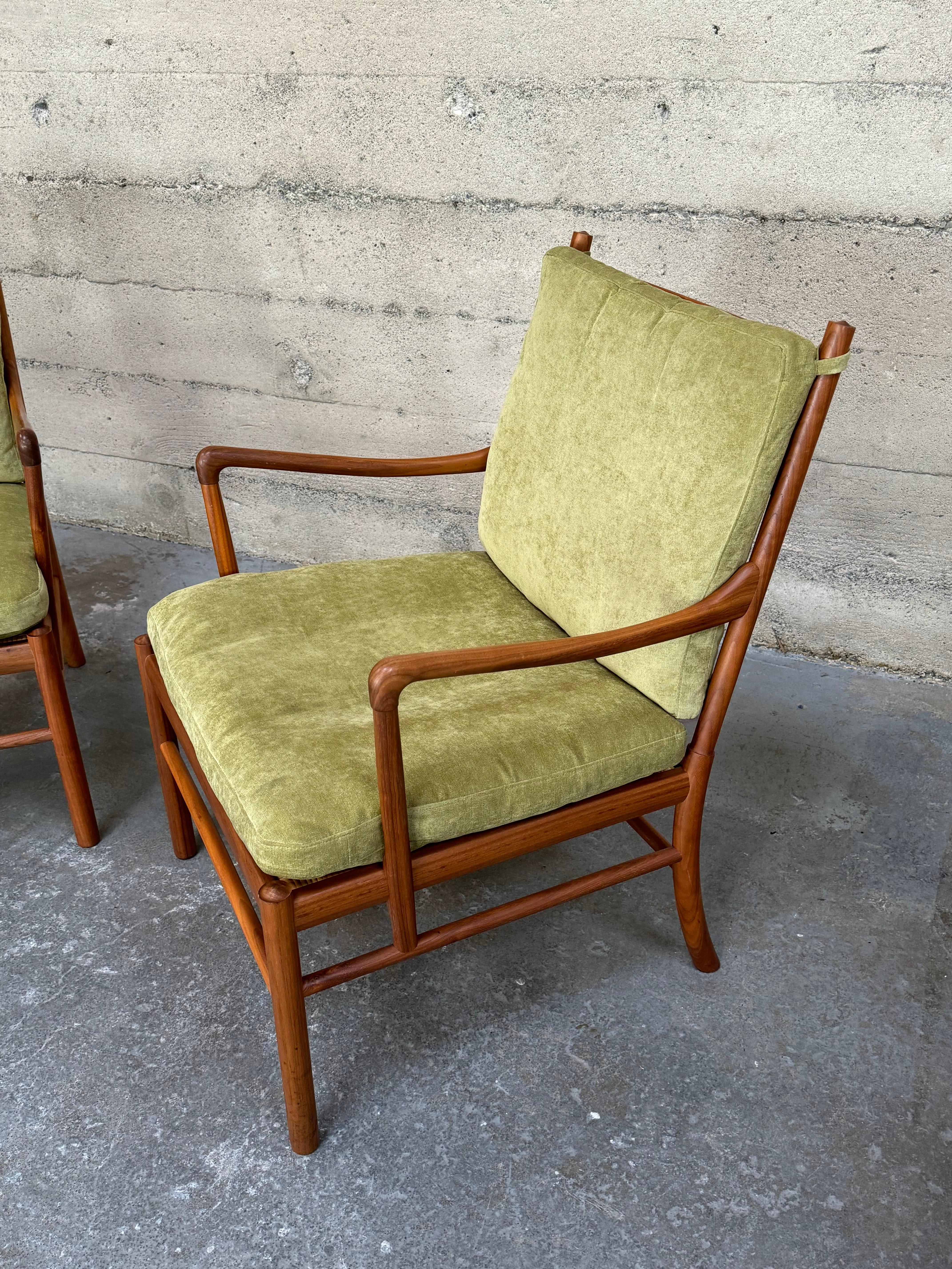 Hand-Crafted Pair of Ole Wanscher Colonial Armchair Model 149 For Sale