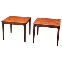 Pair of Ole Wanscher Side Tables in Mahogany, P. Jeppesen 1960s Denmark