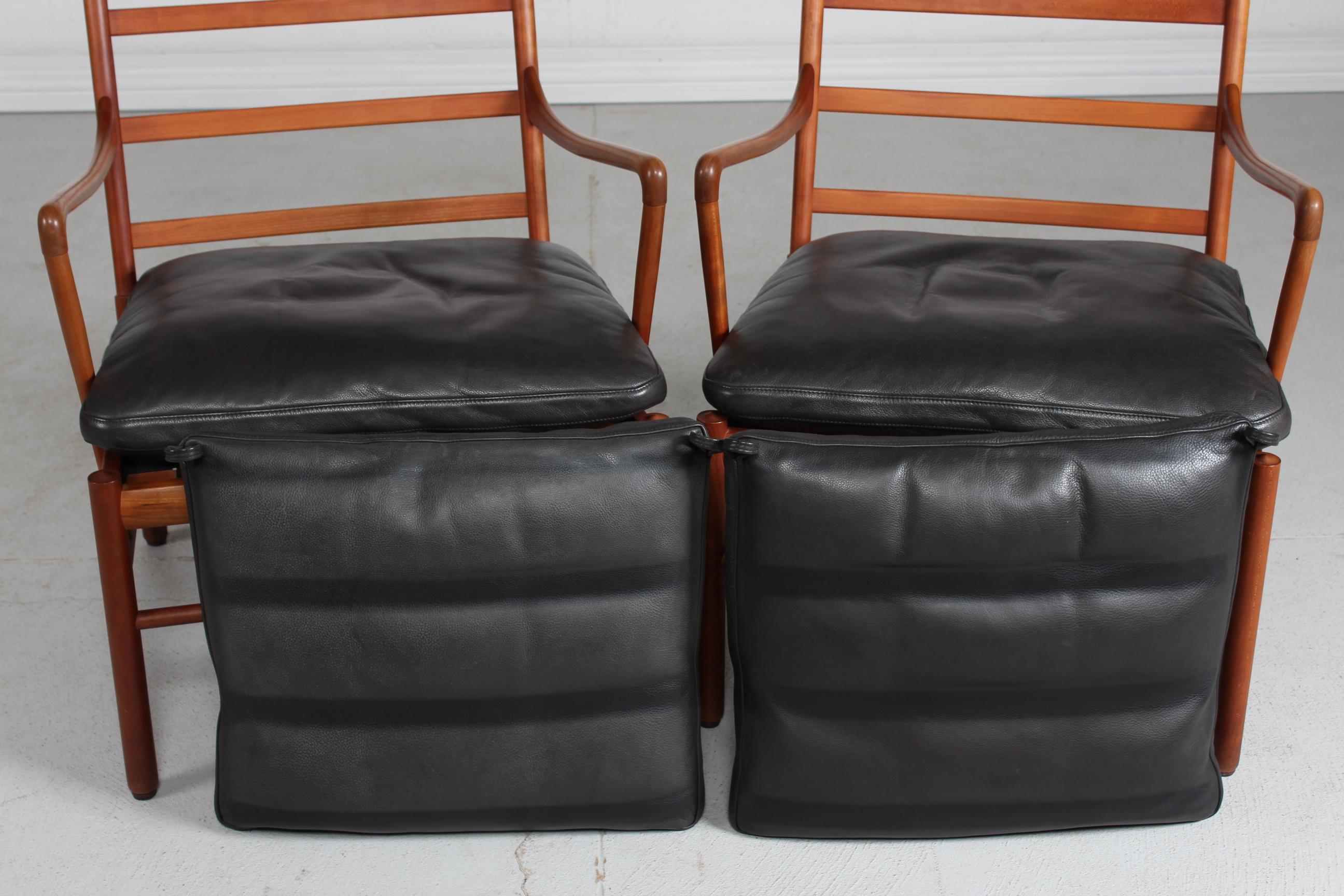 Pair of Ole Wanscher Vintage Colonial Chair PJ 149 by PJ Møbler 1990s 1