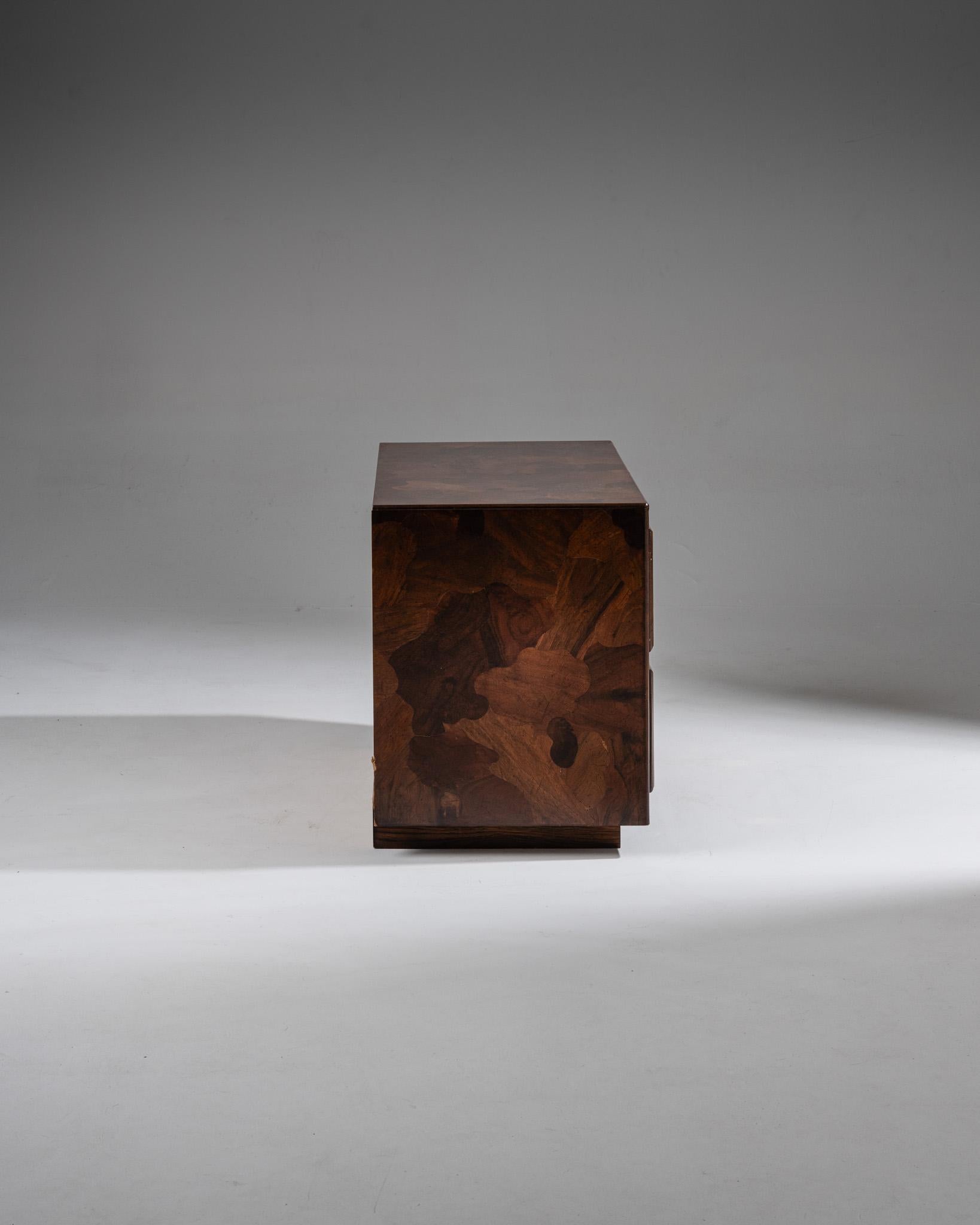 Paire de tables de nuit en placage de bois d'Oliver, années 1950 en vente 5