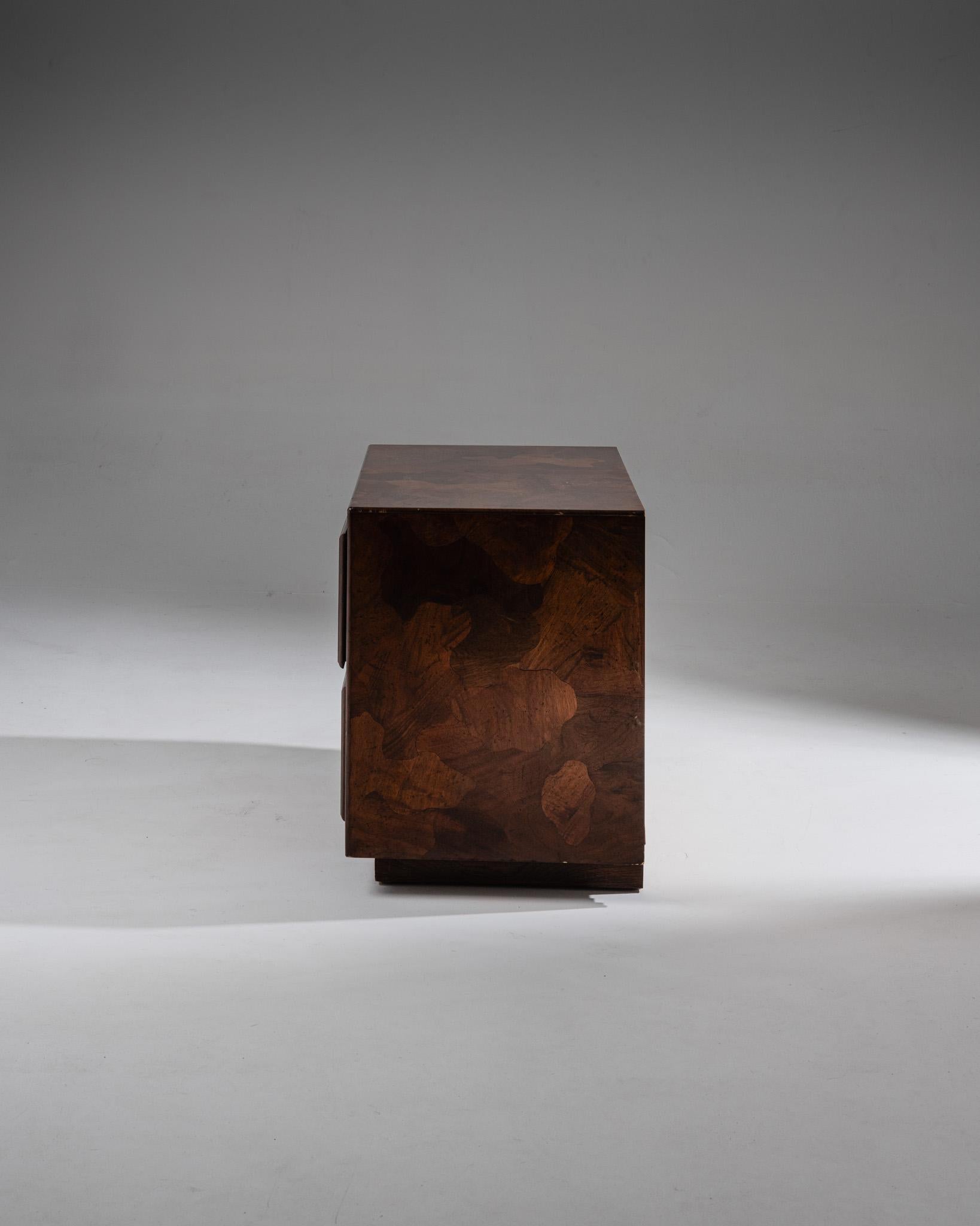 Paire de tables de nuit en placage de bois d'Oliver, années 1950 en vente 1