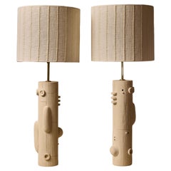 Pair of Olivia Cognet Ceramic Table Lamps