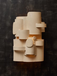 Paire de grandes appliques murales en céramique Olivia Cognet