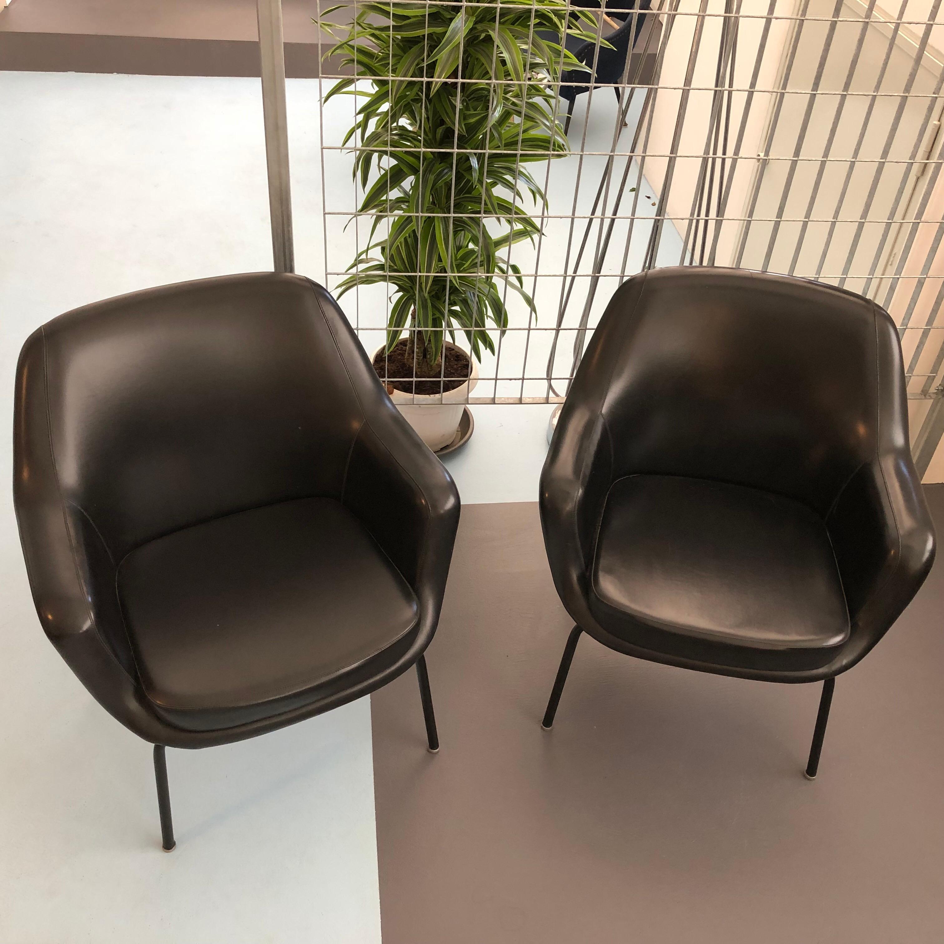 Pair of Olli Mannermaa Armchairs by Cassina, Italy, 1960s For Sale 1