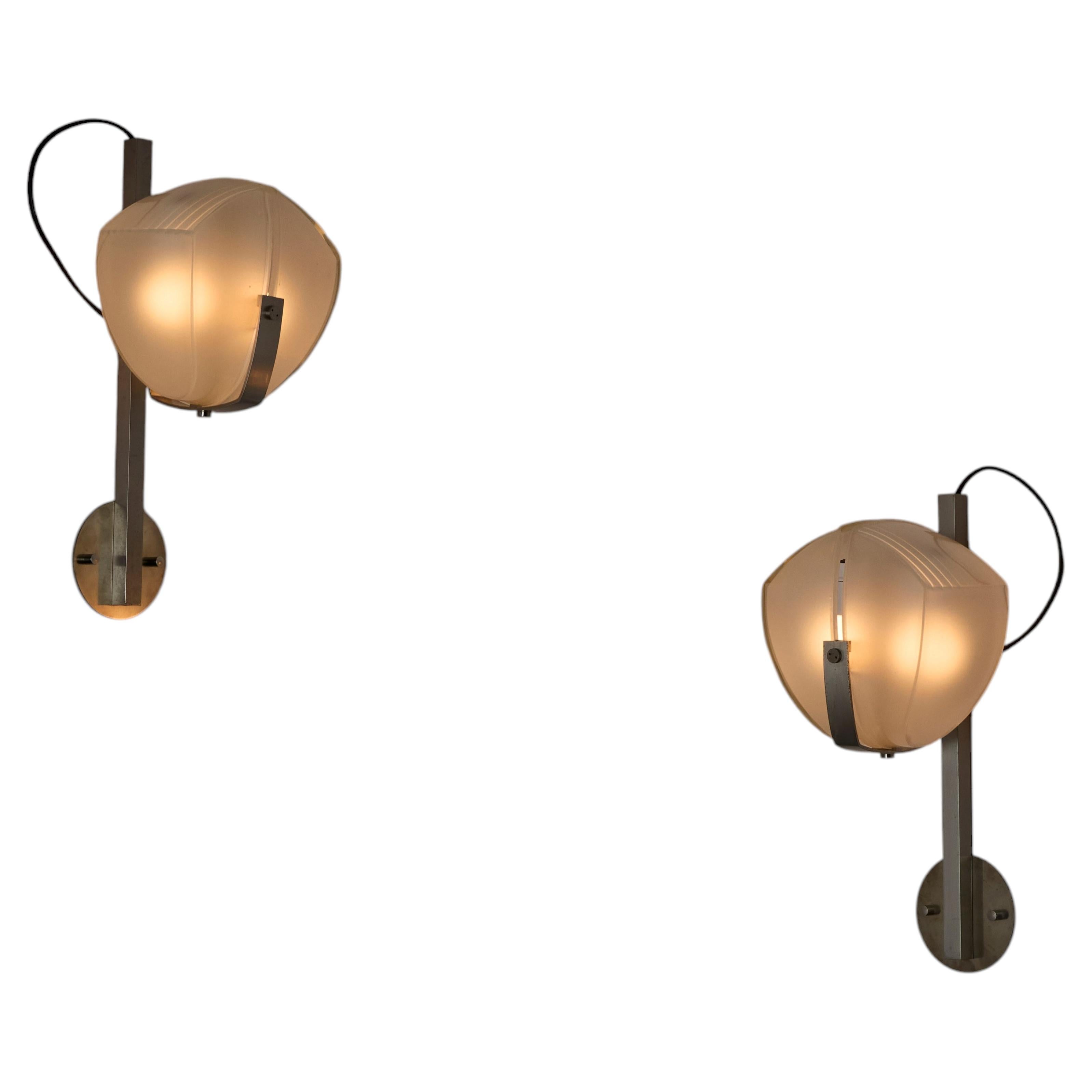 Pair of 'Omicron’ Sconces by Vico Magistretti for Artemide