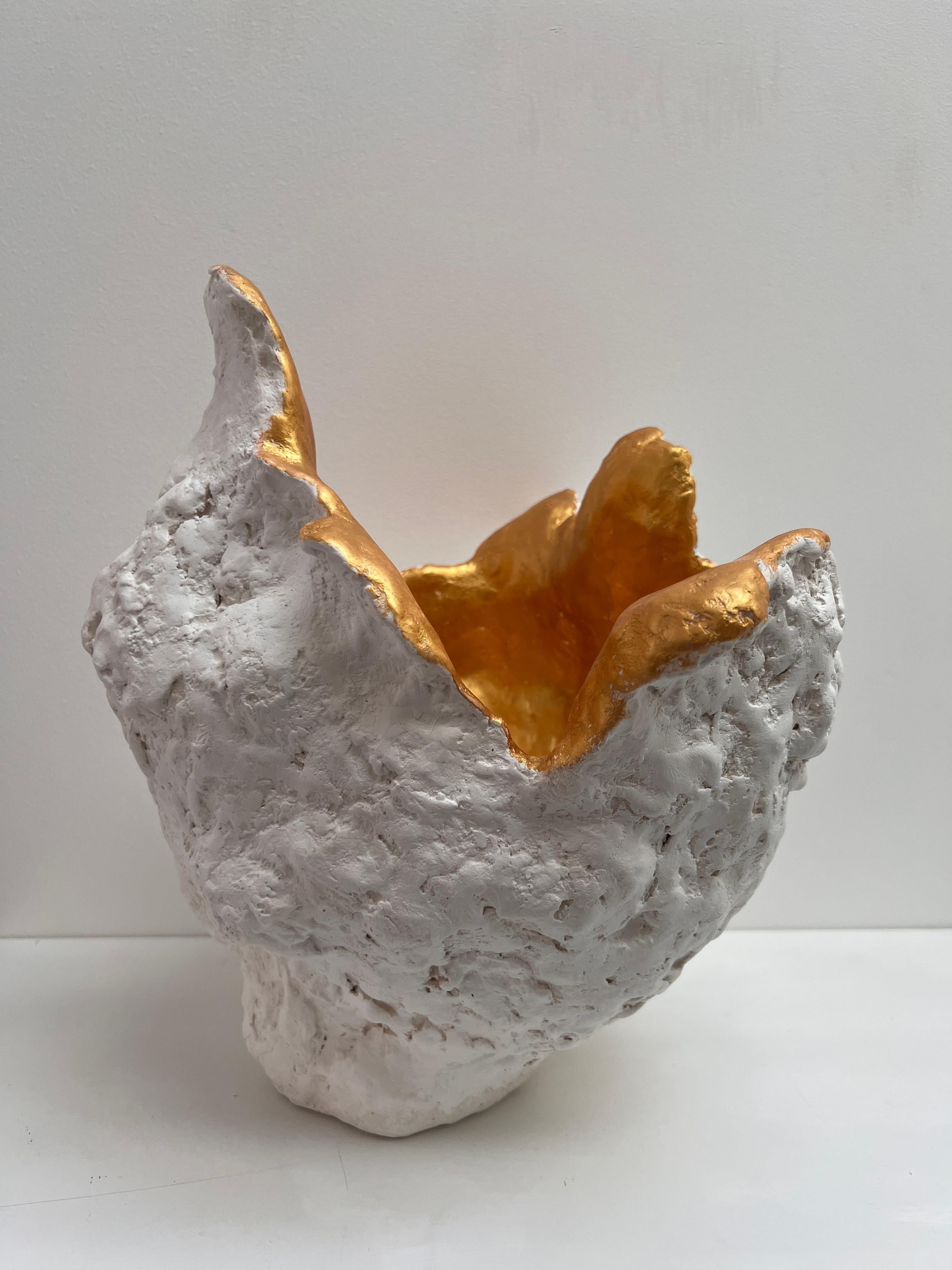 Pareja de lámparas escultóricas artesanales únicas - Formación rocosa orgánica en venta 2