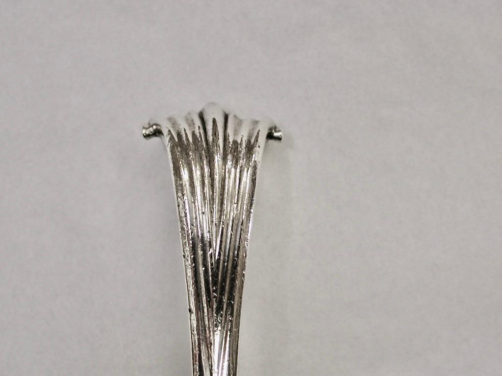 George III Pair of Onslow  Pattern Geo 111 Silver Stuffing Spoons 1762 William Withers  For Sale