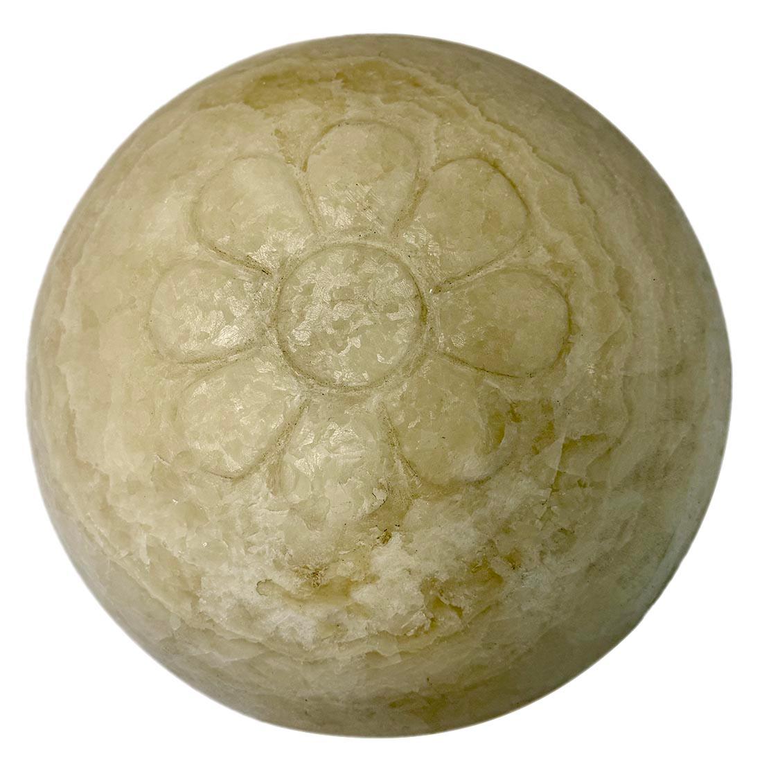 Paar italienische Onyx-Leuchten aus den 1950er Jahren, jeweils 3 Leuchten. Einzelverkauf.

Abmessungen:
Durchmesser: 13,5