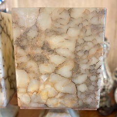 Pair of Onyx Table Lamps