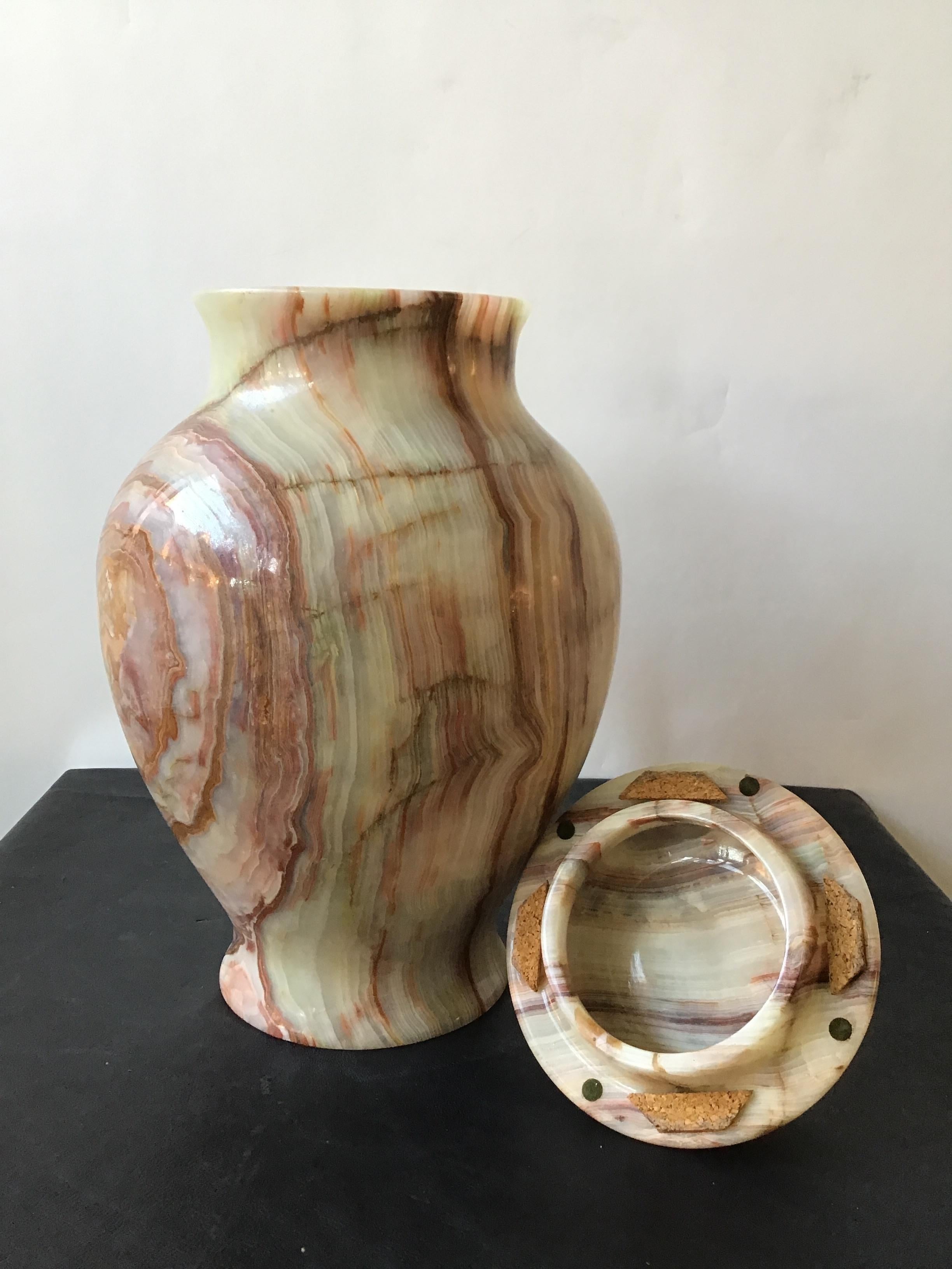 Pair of Onyx Urns 5