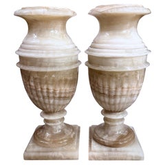 Pair of Onyx Urns