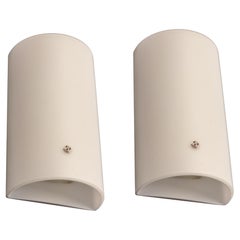 Pair of Opal Glass Wall Sconces by Peill & Putzler, Germany