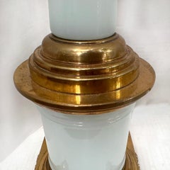 Pair of Opaline Glass Lamps
