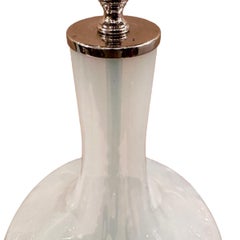 Pair of Opaline Murano Lamps