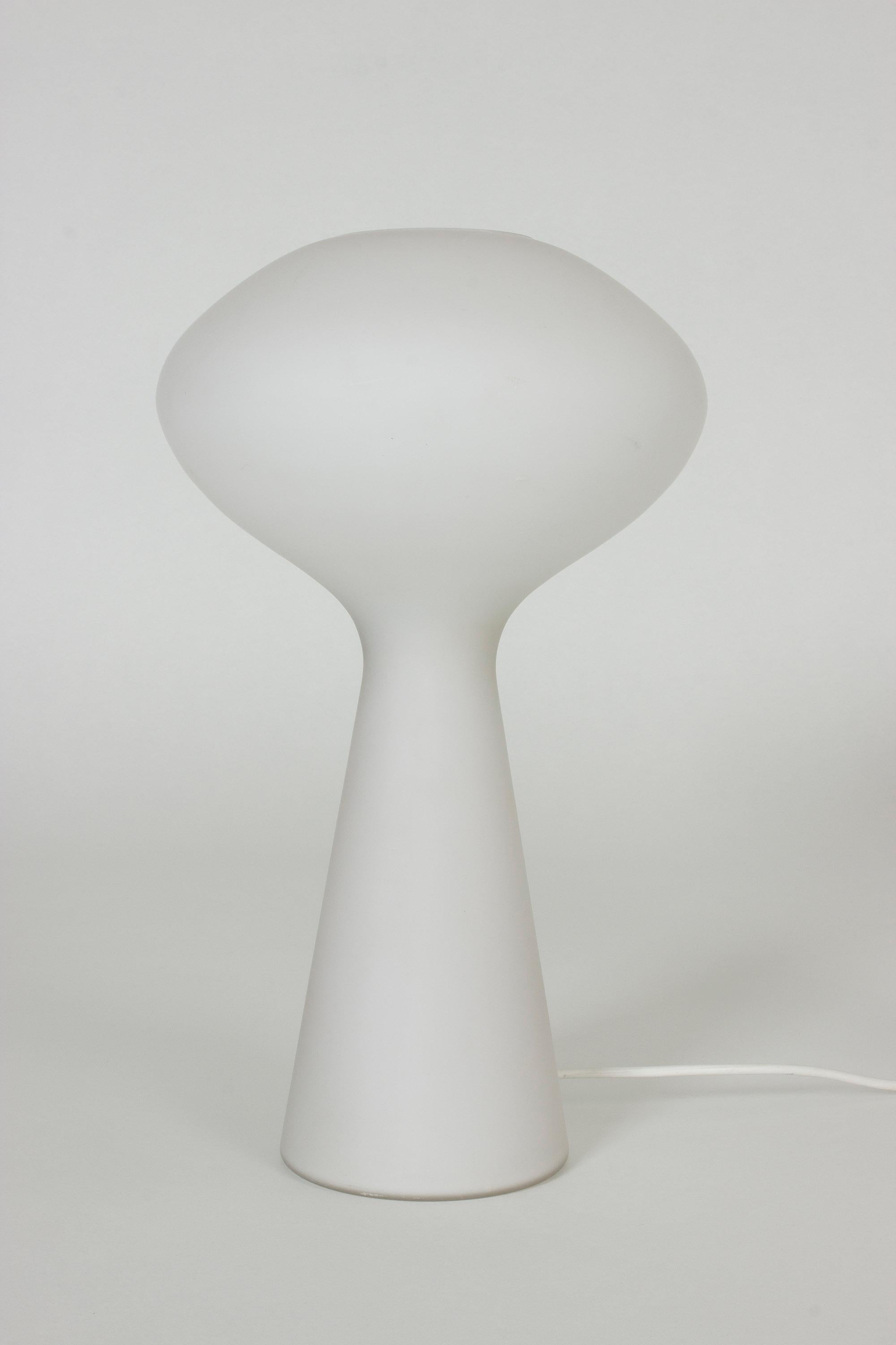 Scandinavian Modern Pair of Opaline Table Lamps by Lisa Johansson-Pape