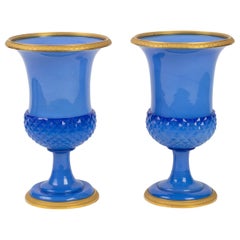 Pair of Opaline Vases